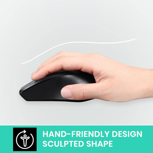 Perixx PERIMICE-621B Wireless Mouse, Silent Click, Ergo Design, Compatible with Desktop and Laptop PC
