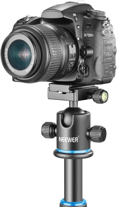 NEEWER 36MM Tripod Ball Head 360° Panoramic Metal with Quick Release Plate, Max Load 17.6lb/8kg, Blue