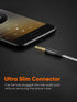 CableCreation 30FT Long Aux Cord, 3.5mm Male to Male Braided Hi-Fi Audio Extension for Car, Projector, Speaker, Black