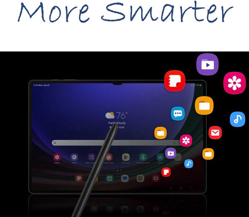 Galaxy Tab S9 Stylus Pen Replacement for Samsung Galaxy Tab S9, S9 Plus, S9 Ultra S Pen with Tips and Card Pin (Black)