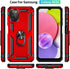 Yiakeng Compatible Phone Case for Samsung Galaxy A03S, Military Grade Protective Case with HD Screen Protector and Ring