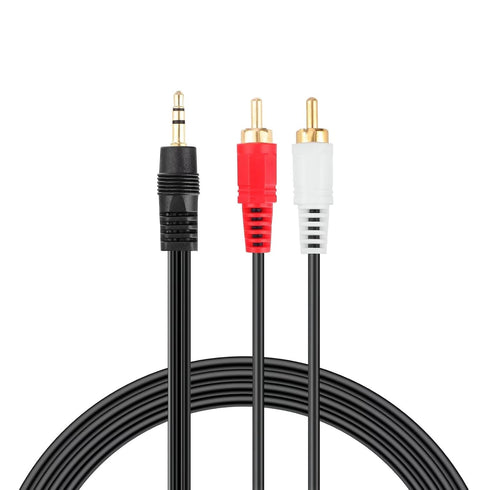 MDCGPower 3.5 mm to 2 RCA Stereo Cable Audio Cord Compatible with 5