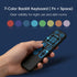 iPazzPort 3-in-1, 2.4G 7 Mini Wireless Keyboard Air Mouse Remote Backlit Keyboard with Remote Control Both Sides