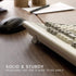 Perixx PERIBOARD-106M, Wired Performance Full-Size USB Keyboard, Curved Ergonomic Keys, Retro Gray/White