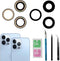 3 Pcs Camera Lens Glass Replacement for iPhone 13 Pro Max, Back Rear Camera Lens Replacement Kit with Repair Tool Set