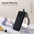 ORNARTO iPhone 14 Pro Case 6.1" - Slim Liquid Silicone, 3 Layers, Soft Gel Rubber, Microfiber Lining, Black.