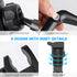AUKEPO 360° Rotatable Rearview Mirror Phone Holder, Multifunctional Car Phone Mount for All Smartphones