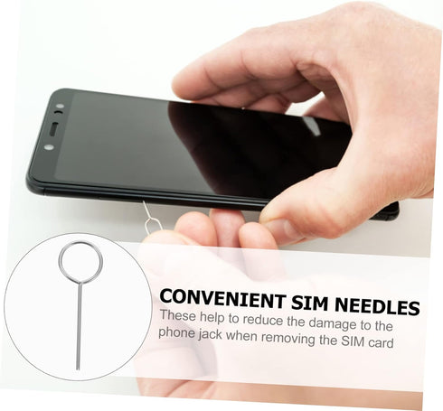 100-Pack Sim Ejector Tool for Smartphones - Essential Mobile Accessory