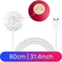 Replacement Rose Toy Charger, 2 Prong Magnetic Charger USB Cable, Replacement Base Dock Station for Rose Toy, 31.5Inch Long Adult Toy Replacement Charger, 12mm DC Cable for Rose