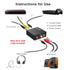 MICROWARE 192KHz, 3.5mm PS4 Digital to Analog Audio Converter DAC Digital SPDIF Coaxial Optical Convert to L/R RCA