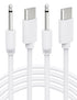 Bicmice USB Type C DC Charging Cable 2.5mm, 2.6Ft Replacement-2 Pack (White)