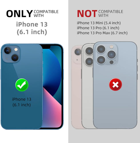 Beasyjoy Metal Phone Case for iPhone 13 Waterproof, Built-in Screen Protector, Heavy Duty Full Body Protective Military