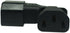 Cerrxian Left Angle IEC 320 C14 3 Pin Male to C13 Female PDU PSU UPS Power Extension Adapter for LCD LED TV Wall Mount