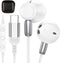 USB C Wired Headphones, HiFi Stereo Type C Earbuds with Microphone Volume Control for Samsung Galaxy S24, iPhone 15 Pro