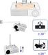 Universal Projector Ceiling and Wall Mount, Sturdy Steel Bracket for Projectors up to 20kg with Easy Installation