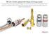 Nakamichi Excel Series 24k Gold Plated Banana Plug 12 AWG - 18 AWG Gauge Size 4mm for Speakers, Amplifier, Hi-Fi AV