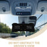 6.89X4.53X2.75 Inches HOMSFOU Rearview Mirror Dash Cam Mount Bracket with Adjustable Back Plate for Driving Recorder