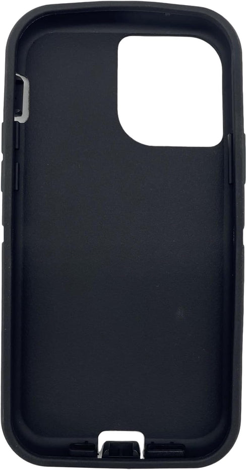 SAMKEE 12 12 Replacement Rubber Outer Skin Compatible with iPhone and iPhone Pro Otterbox Defender Series Case (Black)