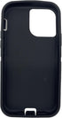 SAMKEE 12 12 Replacement Rubber Outer Skin Compatible with iPhone and iPhone Pro Otterbox Defender Series Case (Black)