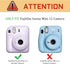 Fintie Protective Case for Fujifilm Instax Mini 12 Instant Camera, Premium Vegan Leather Bag Cover, Lilac Marble