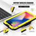 Mitywah Waterproof Case for iPhone 11 Pro, Heavy Duty Military Grade Shockproof Cover, Rugged Metal Case, Yellow