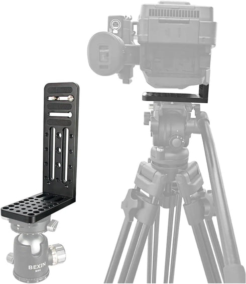 DFCINE Camera L Bracket Vertical Horizontal Switching Tripod Quick Release Plate, DSLR Camera