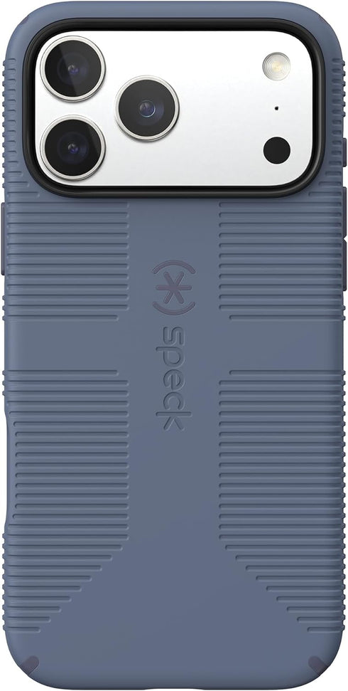 Speck 17 CANDYSHELL Grip +MS Case for iPhone Pro Max - Mystery Blue/Faded Denim | Slim Protective Grip | Drop