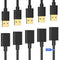 USB Extender Cord 7FT (5 Pack), USB 2.0 Extension Cable, USB A Male to Female, Compatible with Flash Drive, Hard Drive,