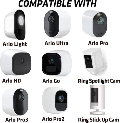 Camera Bracket Mount 3 Pcs Security Wall Mount for Oculus Sensor, Arlo Pro, Metal Security Camera Bracket