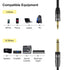 J&D 1/4 inch TS to 3.5mm TRS Cable, Heavy Duty Copper Shell, 6.5 Feet Male to Male Stereo Aux Adapter