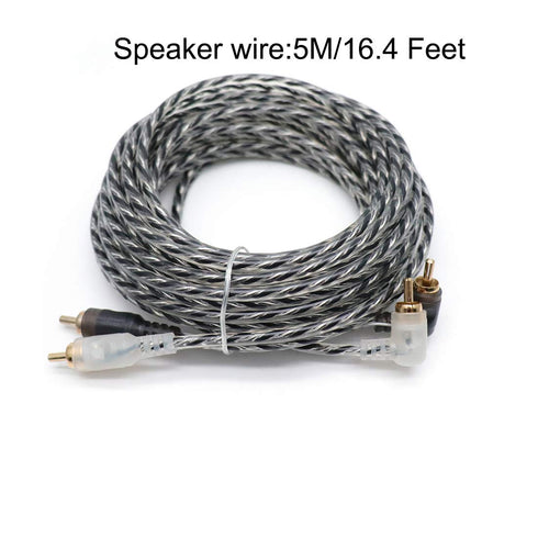 6 Gauge Amp Auto Car Audio System Speaker Kit, 1200W Wiring Cable for Subwoofers and Speakers