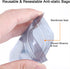 20Pcs Small Antistatic Bags, 3 x 5in Shielding ESD Bag for HDD, SDD & Electronics with Anti-Static Stickers
