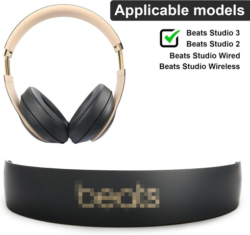 Studio 2 Headband Replacement Parts Accessories Studio 3 Head Band Repair Kit Compatible with Studio 3.0 / Studio 3.0 Wireless(B0500 B0501) Top Headband(Studio3-Grey Gold)