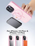 Tigowos Phone Case for iPhone 15 Plus & iPhone 14 Plus, MagSafe Compatible, 10FT Drop Resistant, Barbie Pink