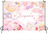 Mocsicka Sleepover Party Backdrop Slumber Party Supplies for Girls Pink Pajamas Girls Night Decorations Sleepover Spa