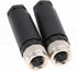 M8 3 Pin Female A Code Socket Industrial Circular Sensor Connector, 8mm Waterproof IP67, 2PCS