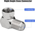 Right Angle Coax Connector, 5 Pack F Type 90 Degree Coaxial Male to Female Cable Connector