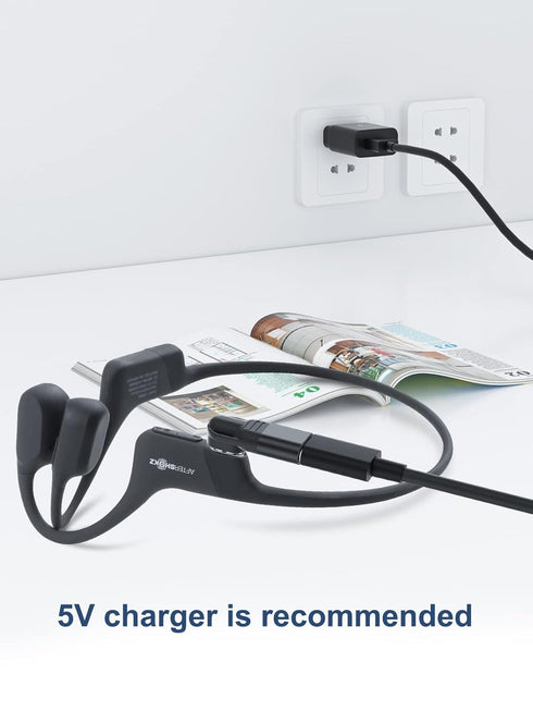 Seynli USB C Adapter Charger Twin Pack for Aftershokz Headphones: Compatible with Aeropex, OpenRun, OpenComm 2/UC.