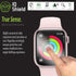 IQShield Screen Protector for Apple Watch Series 9/8/7 (45mm) Anti-Bubble Clear TPU Film (6-Pack)