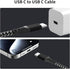 IDISON Colorful USB C to USB C Cable 60W(3A) - Nylon Braided Fast Charging for iPhone 15 Pro Max Plus/Samsung S23