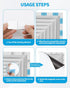 Aecsze 24 Pack 2.3x1.1in (0.02 Adhesive Metal Plates for Magnetic Mount, Metal Strips for Magnets, Rectangular Steel