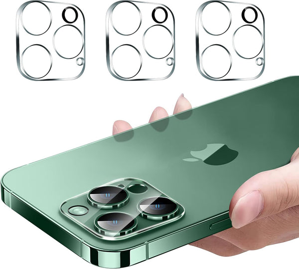 3PCS Rear Camera Lens Protector for iPhone 13 Pro/13 Pro Max, HD Clear Full Coverage Guard