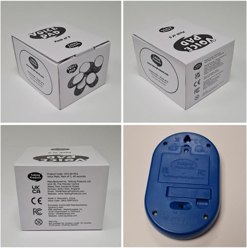 Talking Products Voice Pad Voice Recorder - 40 Seconds Recording, Communication Sound Button for Kids