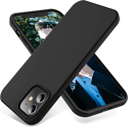 OTOFLY iPhone 12/12 Pro Case, Soft Silicone with Military Grade Drop Protection, Anti-Scratch Microfiber Lining,