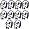 Replacement Coil Audio Tube - 10Pcs Twist On Acoustic Tube with Mushroom Earbuds for Two Way Radio