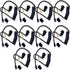 Replacement Coil Audio Tube - 10Pcs Twist On Acoustic Tube with Mushroom Earbuds for Two Way Radio