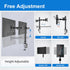 H&C(hcck&Cllassp) 17-27 17.6lbs, Dual Monitor Mount, Monitor Arm with Swivel, Tilt, Rotation, Height Adjustable, VESA