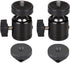 Hot Shoe Mount Adapter 360 Degree Swivel Mini Ball head with 1/4