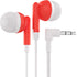 Maeline 10 Pack Bulk Earbuds - Red with 3.5 mm Headphone Plug - Perfect for Schools and Events!