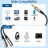 QianLink 3.5mm Headphone Splitter, 1ft Male to 2 Female Ports for PS4, PS5, Xbox, Switch, PC, Phone & Tablet.